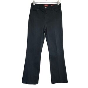 NYDJ Not Your Daughter's Jeans Black Bootcut Womens 8P Petite Stretch Mid Rise